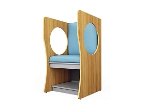 Кресло Дуб Сонома / Серый