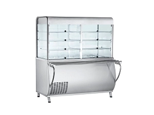 Холодильная витрина‑прилавок длиной 1,5 м
