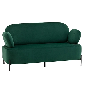 Велюровый диван Кэнди — зелёный