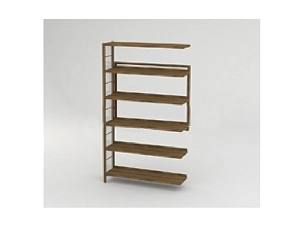 Односторонний стеллаж НЕО, пристраиваемый, 5 полок