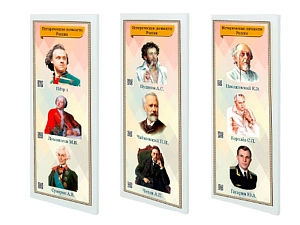 Стенды «Исторические личности России» для школьного класса