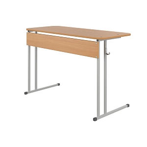 Стол ученический 2-местный на квадратной трубе, нерегулируемый