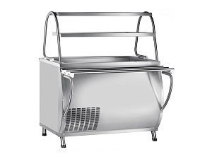 Открытый холодильный прилавок Патша 1120 мм, 2 полки