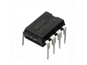 LM358P — двухканальный усилитель в DIP