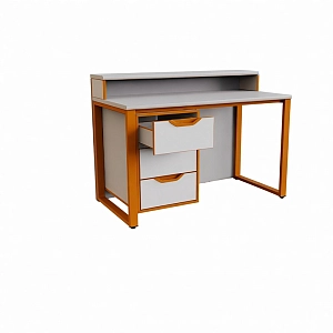 Стол преподавателя с надстройкой с ящиками