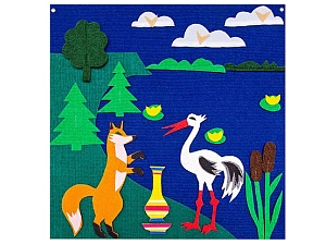 Тактильный театр "Лиса и журавль" для слабовидящих