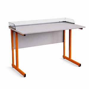 Стол ученический с оргстеклом 1200×600×760 мм