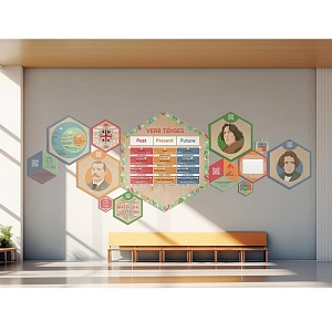 «Стендум - Английский язык» - набор информационно-методических панелей (13 шт.)