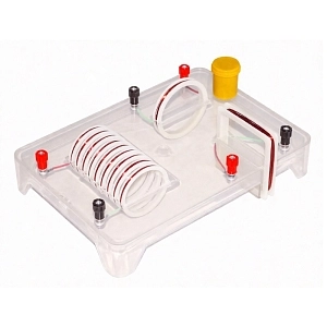 Набор для демонстрации спектров магнитного поля тока (на одной панели)