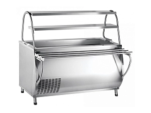 Холодильный прилавок «Патша» 1500 мм с нейтр. шкафом и подсветкой