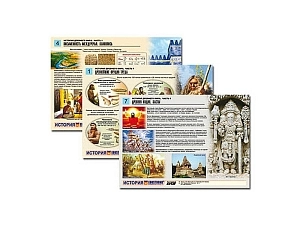 Комплект раздаточных таблиц «История древнего мира», 8 шт.