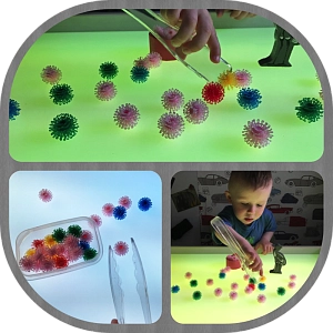 Пластиковые щипцы для песочницы ЧПС-КП-045