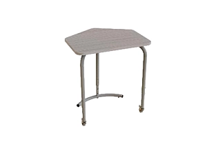 Стол модульный пятиугольный, регулируемый с колесами со стопорами