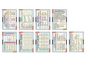 Русский язык 4 класс (таблицы 9 шт. 68х98 см)