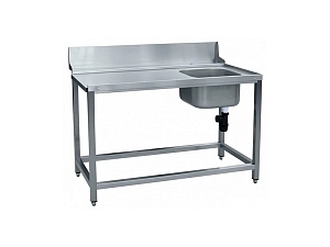 Предмоечный стол с душем, регулируемый