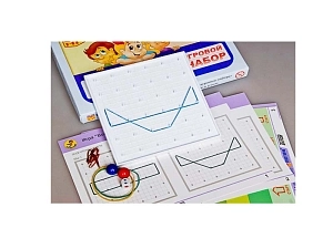 Игровой геопланшет 6х6 — набор с карточками