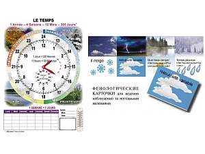 Календарь природы Le Temps (фр.) — настенная таблица 50×70