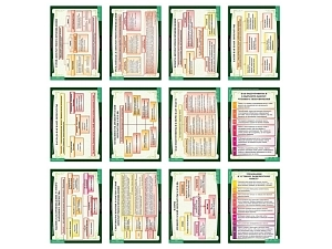 Комплект наглядных таблиц для литературы, 6 класс (12 шт.)