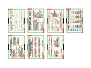 Таблицы «Имя существительное», 7 шт., 68×98 см
