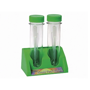 Комплект больших пробирок 17 см на подставке 2 шт