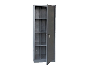 Шкаф для противогазов 12 отделений, серый