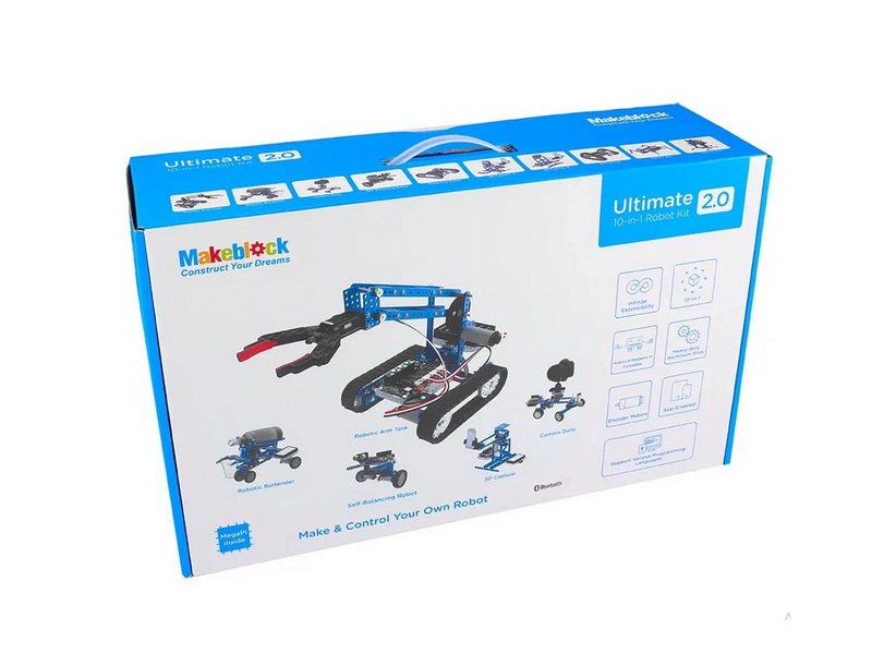 Расширенный образовательный комплект MakeBlock Ultimate Robot Kit V2.0 ( набор 10-в-1)