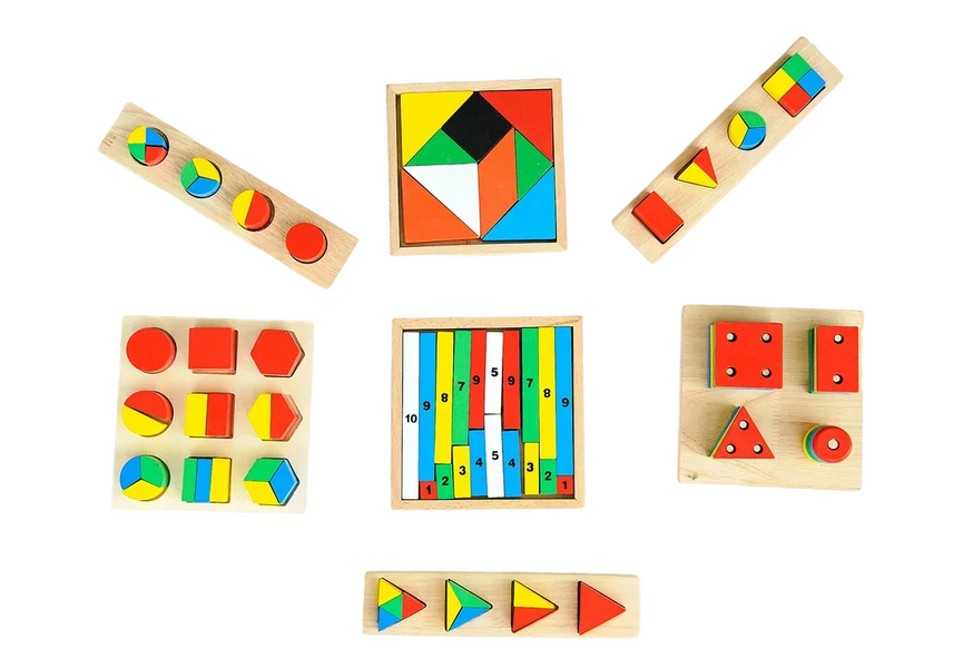 Монтессори набор 14 в 1 (деревянный)