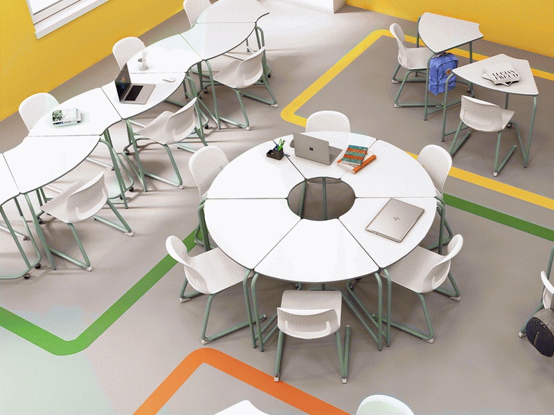 Школьный модульный стол Element, нерегулируемый (цвет в ассортименте)