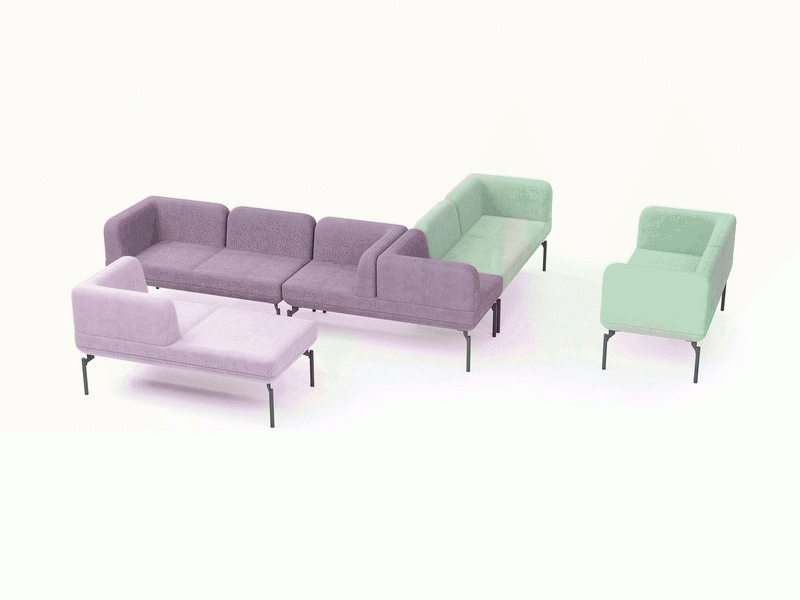 Изи L15-1V — мини-диван для офиса