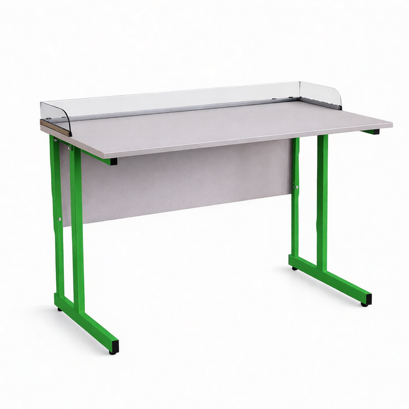 Ученический стол на прямоугольной трубе 1200×600 мм