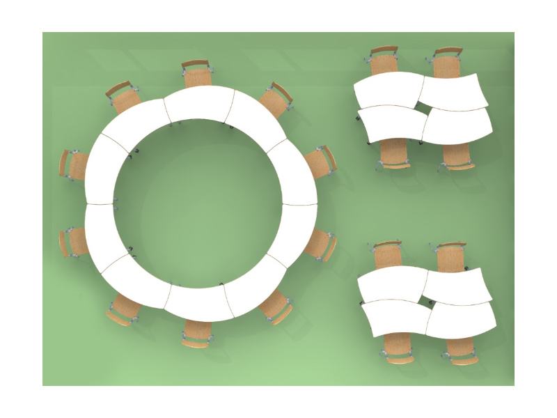 Стол ученический трансформер "Ромашка П" Лайн