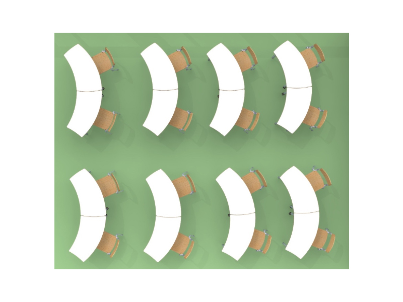 Стол ученический трансформер "Ромашка П" Лайн