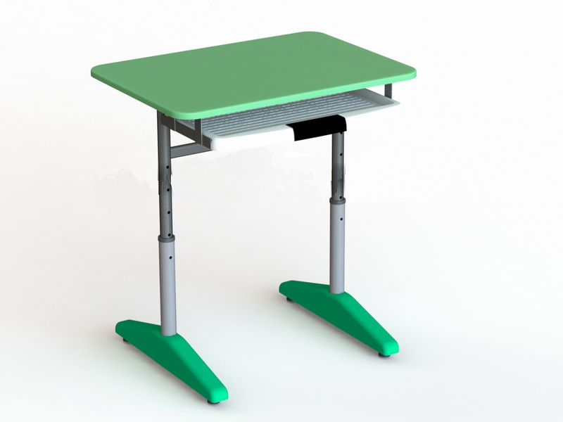 Компьютерный стол с выдвижной полкой МДФ Бук