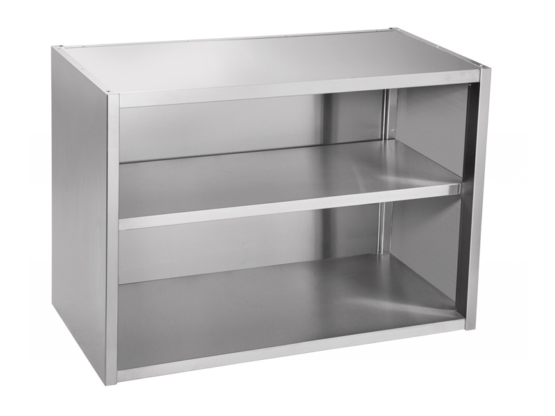 Полка настенная открытая, нерж.ст., 800х400х700 мм