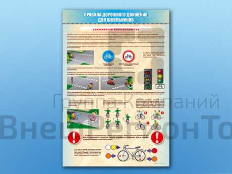 Комплект стендов по ПДД Правила дорожного движения для школьников 5 шт..