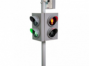 Двухсекционный пешеходный светофор, 12 В