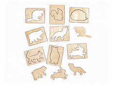 Набор трафаретов "Лесные жители"