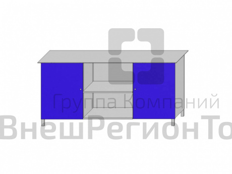 Верстак двухтумбовый: тумба (полка) + тумба (полка) серии «Класс».