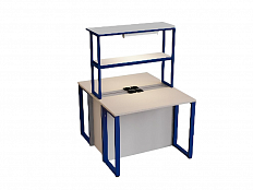 Стол рабочий островной для кабинета физики/биологии (с розетками)