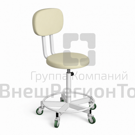 Стул лабораторный, регулируемый по высоте.