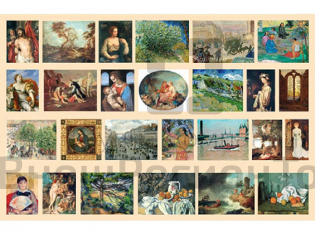 Шедевры Государственного Эрмитажа. Набор репродукций 26 шт. 42х60 см.