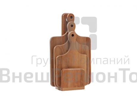 Набор разделочных досок на подставке "Матрёшка", 3 шт..