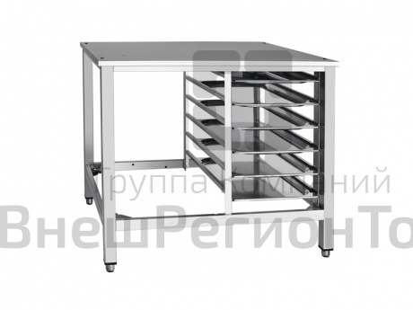 Подставка для пароконвектомата, 6 гастроемкостей, 840 x 886 x 750 мм.