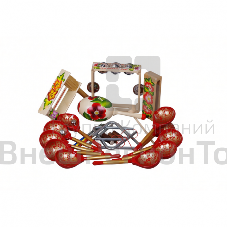 Комплект "Забава" с городецкой росписью.