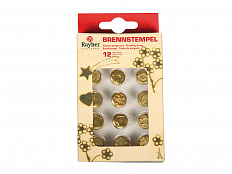 Набор штампов для выжигания "Узоры", 12 шт.