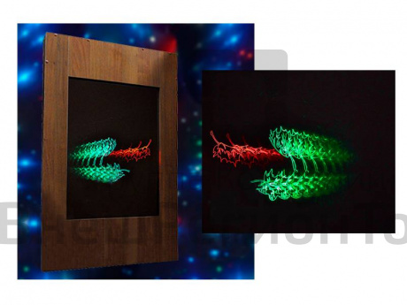 Светозвуковая панель с эффектом падающих листьев 1200х750х100 мм.