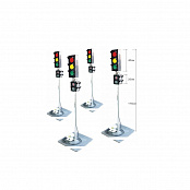 Комплект из 4-х светофоров (беспроводных) с пультом ДУ