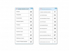 Комплект карточек 10 шт. Обучающий калейдоскоп. Умножение на 3, 4 и 6