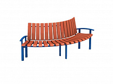 Лавочка Гарден со спинкой МФ1.16