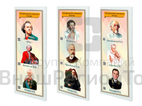 Патриотические информационные стенды «Исторические личности России».